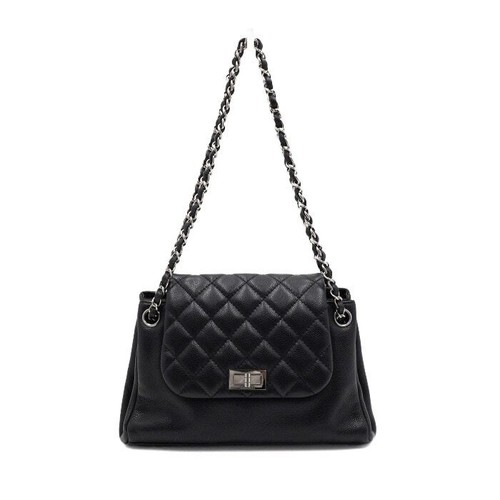 Chanel black silver logo - chanel,