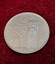 100 lire 1966 - 100,