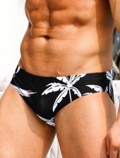 Bikini uomo sexy nero palmo