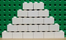 Lego articolo 3004 - Brick 1X2 - Colore White