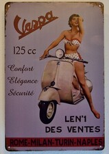 Targa in latta Vespa Piaggio