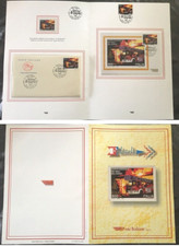 ITALIA 1999 FOLDER VIGILI DEL FUOCO RARO  DOPPIO  ANNULLO 1°GIORNO