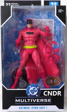 Tuta Mcfarlane DC Multiverse Detective Comics ROSSO PLATINO ED CHASE rosa BATMAN!