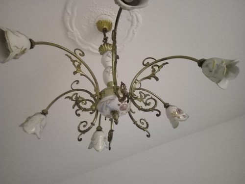 Lampadario luci vintage - lampadario,