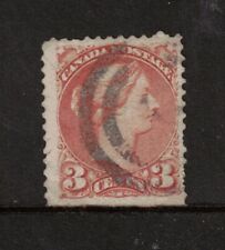 Canada #37d Usato Fine Perf 12,5 Rosso Rame Strappo Ben Nascosto In Alto Destra