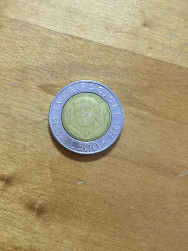 Moneta 500 lire bimetallica - moneta,