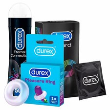 Durex Kit Lunga Durata 12 Preservativi Retard Ritardanti + Gel + Pleasure Ring