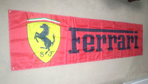 Striscione ferrari 2x8 - striscione,