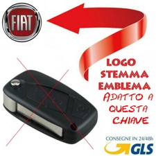 LOGO per Chiave Cover Telecomando Guscio tasti FIAT 500 L PUNTO EVO PANDA