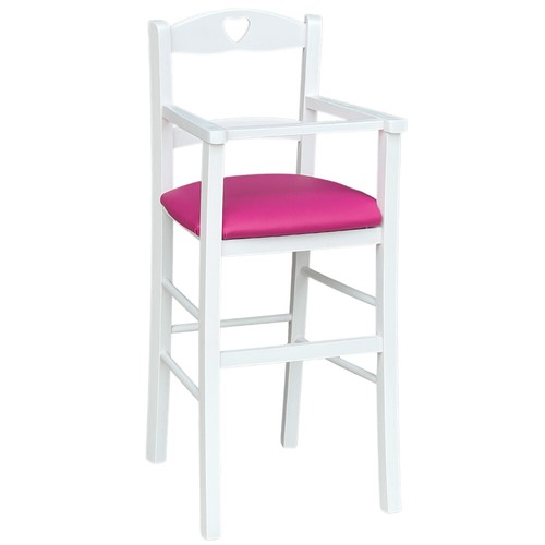 Seggiolone legno bianco - in, con