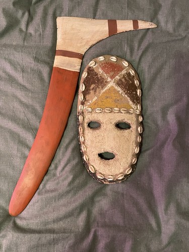 Aboriginal ceremonial mask - , and