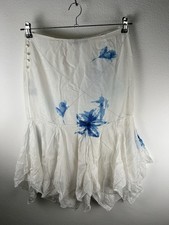 Ralph Lauren Gonna Estiva Donna Bianco Blu Taglia M