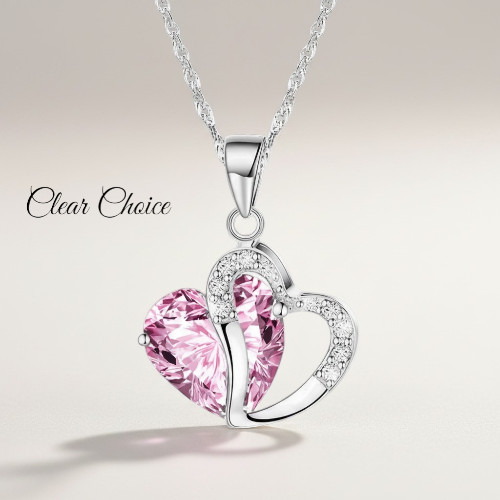 Collana donna doppio cuore