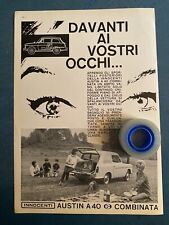 Rara Pubblicita’ AUSTIN A40 Combinata INNOCENTI  Milano 1961