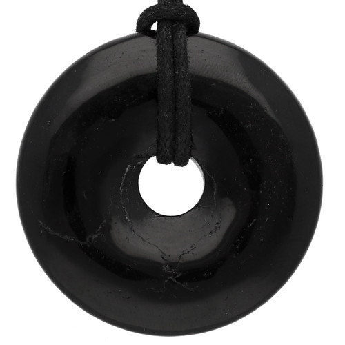 Ciondolo donut tormalina nera - ciondolo,