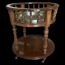 Carrello Bar Rotondo Tavolino portavivande Vintage
