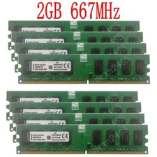 16 GB 8 GB 4 GB 2 GB 1 GB PC2-5300 DDR2 KVR667D2N5/2G Intel PC RAM per Kingston LOTTO