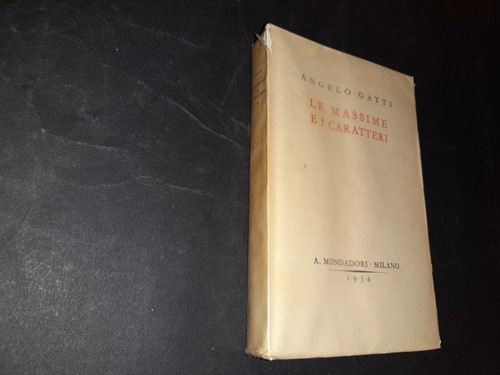 Angelo gatti massime i - e,