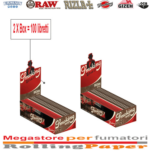 Cartine smoking brown corte - corte,