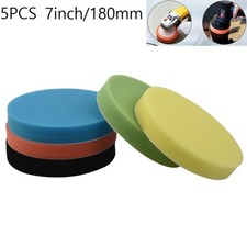 Set di 5 tamponi spugna lucidante piatti rotondi per auto alta qualità 7 pollic