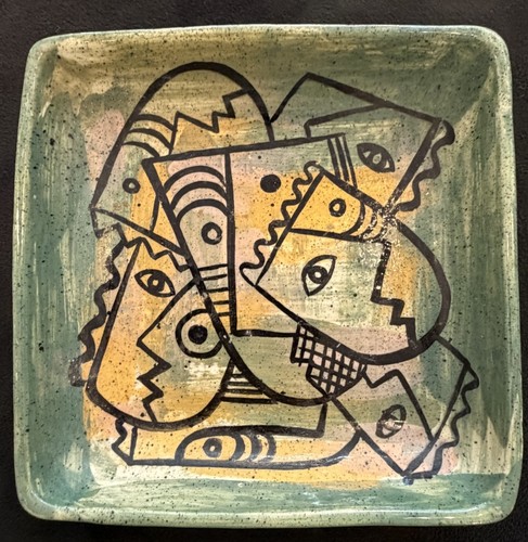 Piatto quadrato ceramica