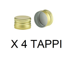 TAPPO A VITE PER BOTTIGLIE IN VETRO Ø35XH18 CONFEZIONE 4 PEZZI