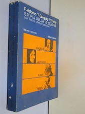 STORIA DELLA FILOSOFIA Volume secondo  F Adorno T Gregory V Verra  Laterza  1973