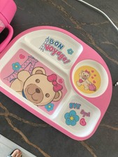 Set Piatto Unico E Borraccia THUN Per Bambina 