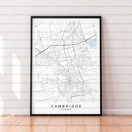Poster mappa senza cornice