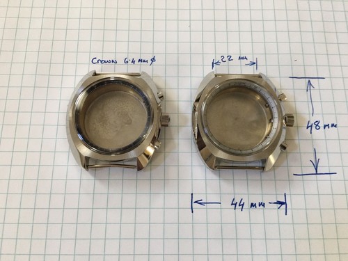 Cassa orologio cronografo 44mm