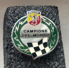 ABARTH & C. 595 695 850 EPOCA CAMPIONE DEL MONDO STEMMA SMALTATO BADGE EMBLEM