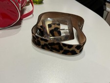 Cinta D&G - Dolce & Gabbana - leopardata - fibia quadrata