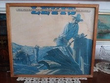 Raro quadro pubblicitario levi's levi Strauss 1970 we put a little blue jean...