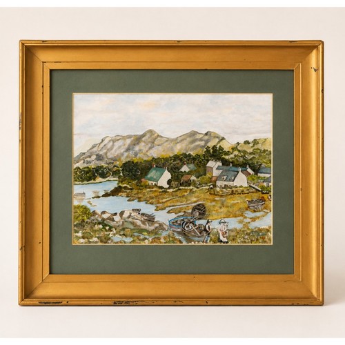 Naive folk art fishing - folk,