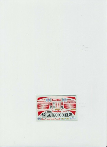 Decal racing43 lancia - 1:43,
