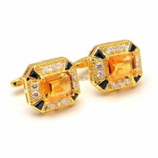 Naturale Citrino & Onice Nera