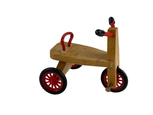 Statua legno triciclo x 5 - statua,