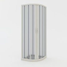 BOX DOCCIA 70x90 CABINA ANGOLARE TONDO SEMICIRCOLARE A SOFFIETTO CENTRALE PVC