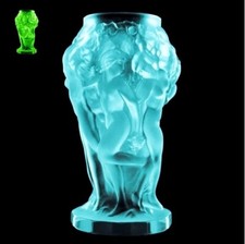 Vaso Art Decò Vaselina Ciano