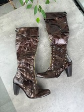 Stivali donna vintage lucidi