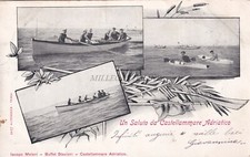 CASTELLAMMARE ADRIATICO - Pescara - Un Saluto in barca 1901 Cartolina