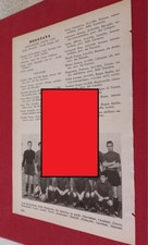 PRO VERCELLI REGGIANA squadre foglio tartto da almanacco calcio Rizzoli 1958