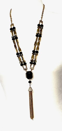 Collana vintage oro nero - collana,