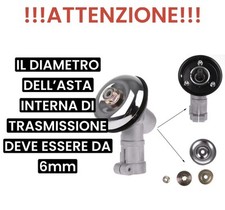 COPPIA CONICA 26mm 10 DENTI PER DECESPUGLIATORE CON ALBERO DI TRASMISSIONE ø6mm