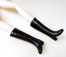 BARBIE 70s Hong Kong stivali scarpe plastica nero