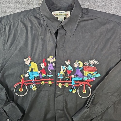 Rara camicia ricamata famiglia