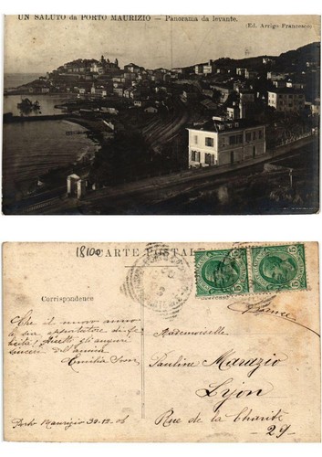 Old postcard saluto - old, da