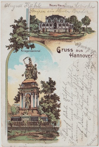 Cartolina hannover 1898 - cartolina,