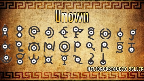 Pokemon unown tutti - unown, (tutti