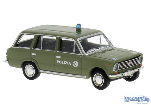Brekina polizia fiat 124 - polizia,